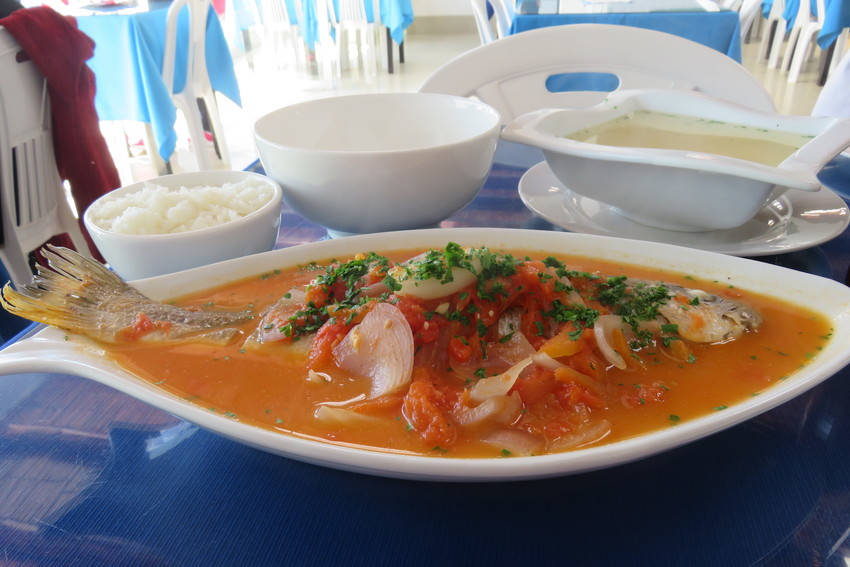 Donde comer en la Reserva Nacional de Paracas. Sudada