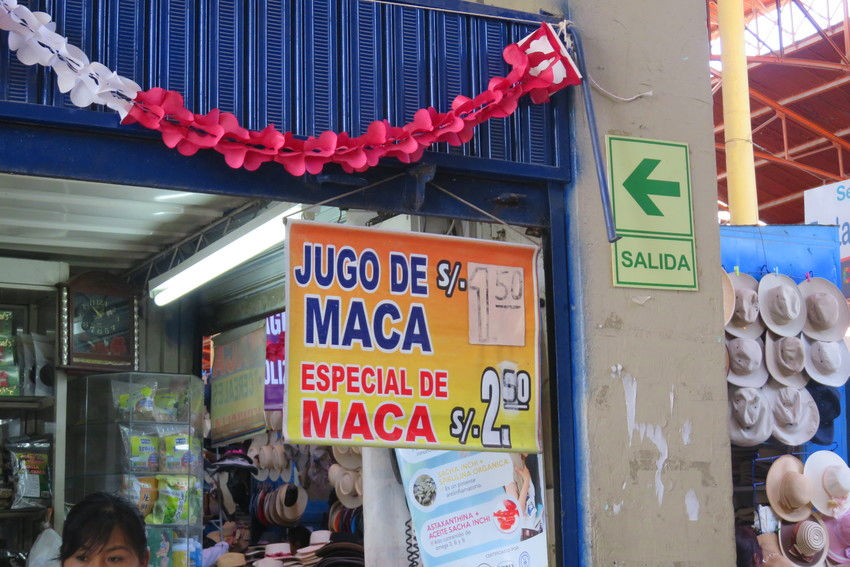 Mercado San Camilo: el famoso Jugo de Maca