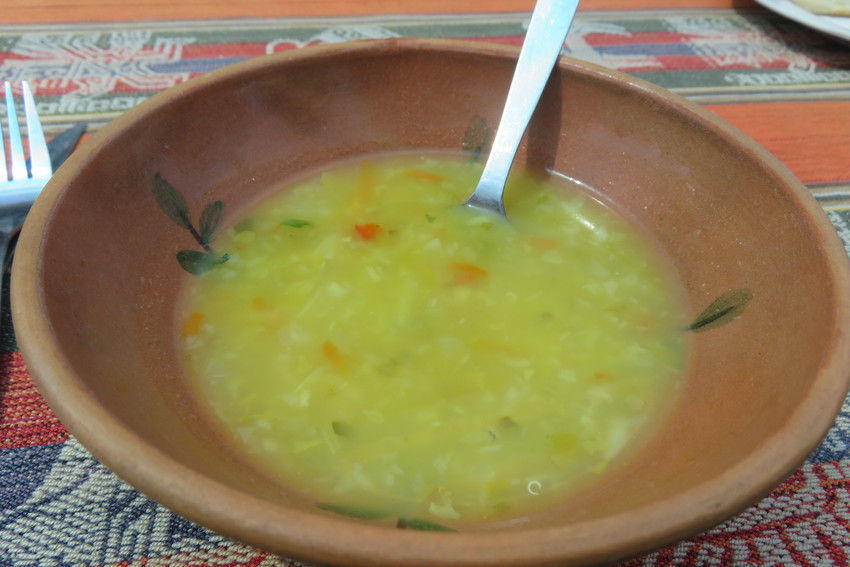 Sopa de quinoa