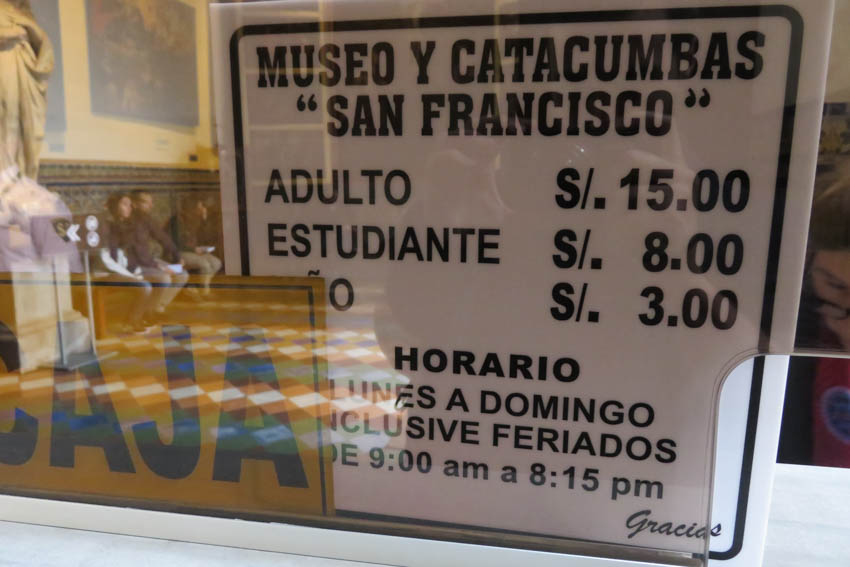 Precios del Monasterio de San Francisco