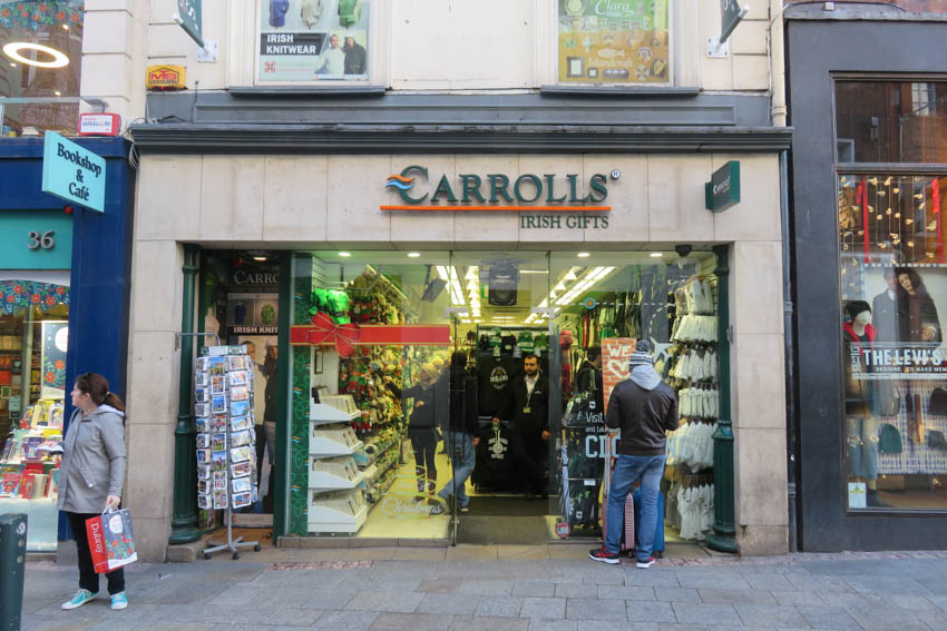 Donde comprar regalos o recuerdos en Dublín