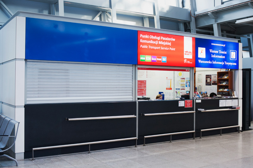Tienda ZTM en el aeropuerto de Varsovia