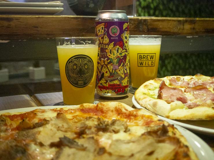 Brew Wild Pizza. Donde comer en Madrid bien.