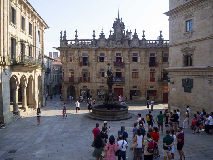 Praza das Praterías, un imprescindible que ver en Santiago de Compostela