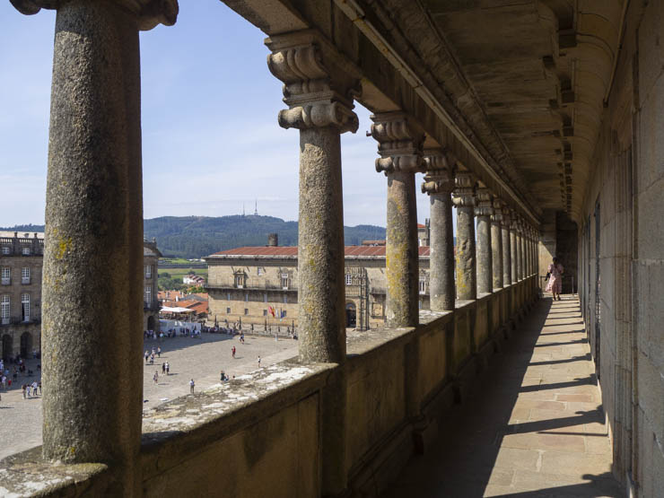 Plaza del Obradoiro desde el balcón del Museo de la Catedral