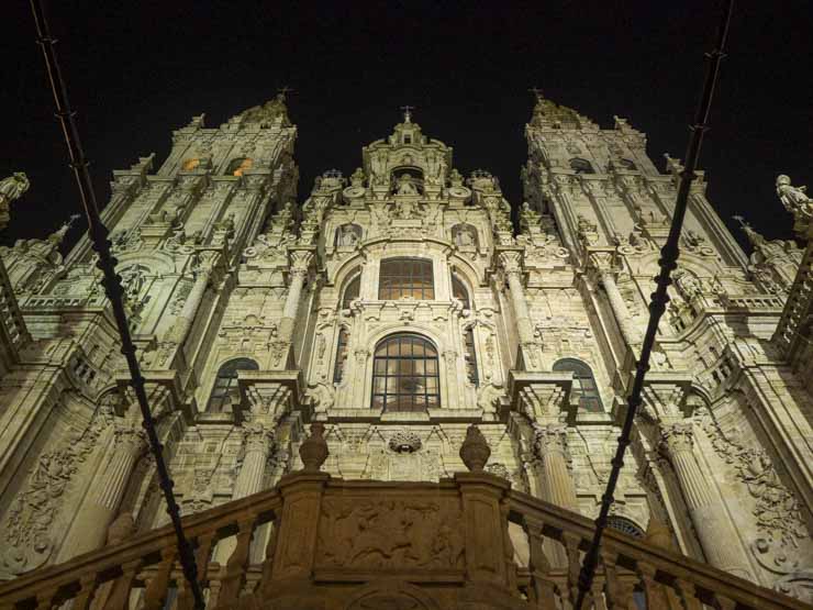 Catedral de Santiago de noche