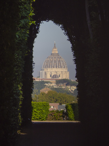 La vista desde la cerradura, unas de las curiosidades de la ruta por Roma en 4 días