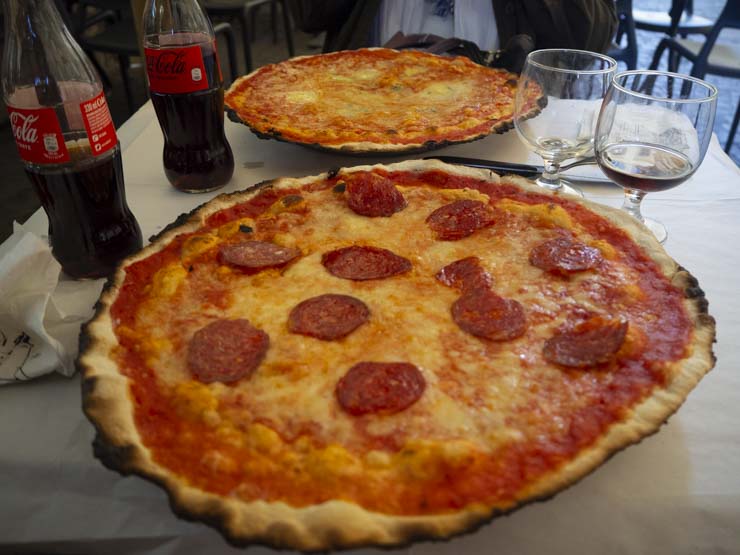 Pizzas en Roma