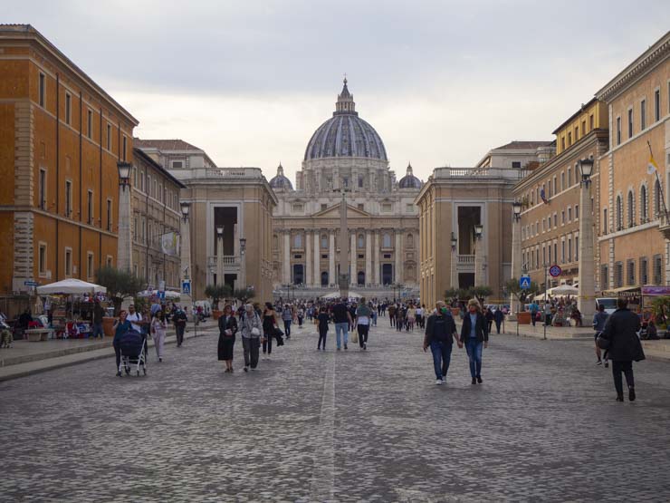 ¡Llegando al Vaticano!