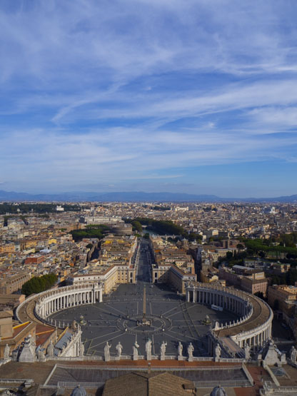 Vistas desde la cúpula de la Basílica de San Pedro