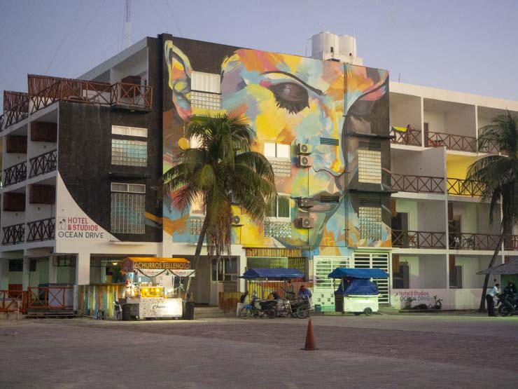 Uno de los murales que ver en Isla Mujeres