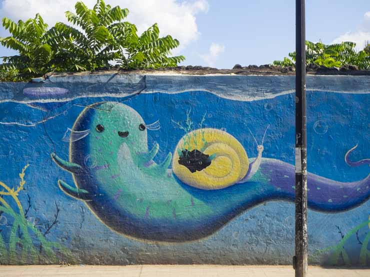 Ver Street Art en Bacalar, de las mejores cosas que hacer