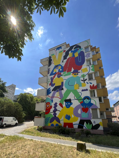 Uno de los murales más recientes hechos en Kreuzberg