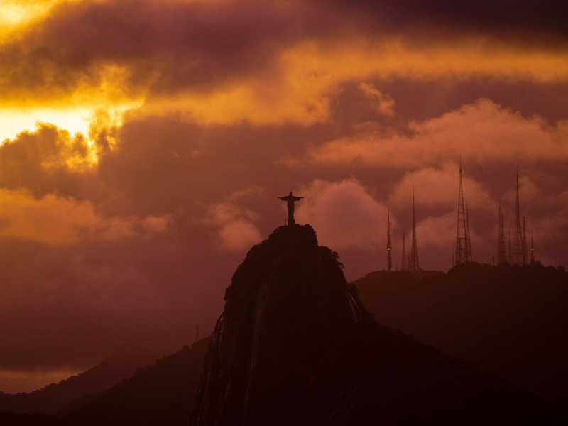 Cristo Redentor desde Pan de Azúcar...¡Impresionante!