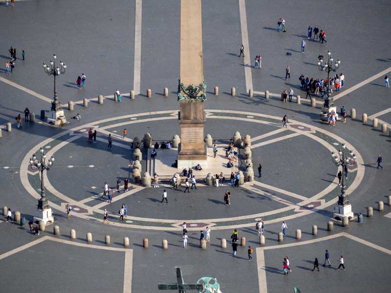 Plaza de San Pedro desde la cúpula de la basílica