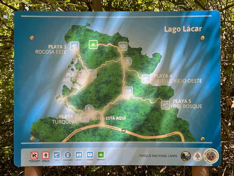 Playas de la ruta de los 7 lagos