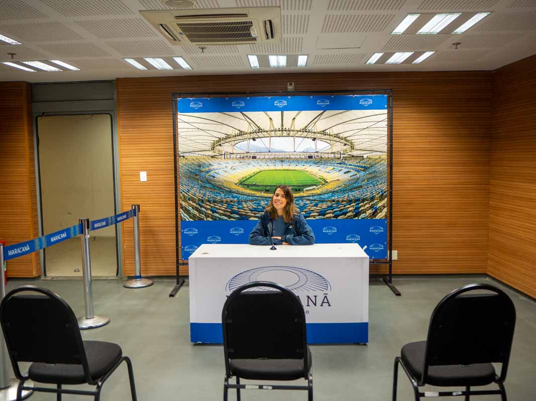 Sala de conferencias del Estadio de Maracaná