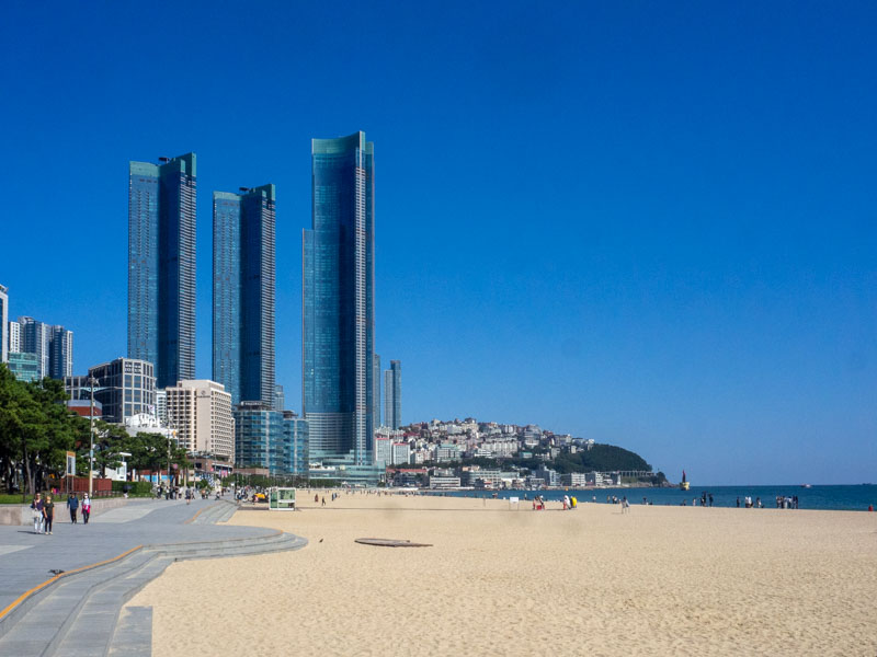Hauendae, dormir junto a la playa en Busan