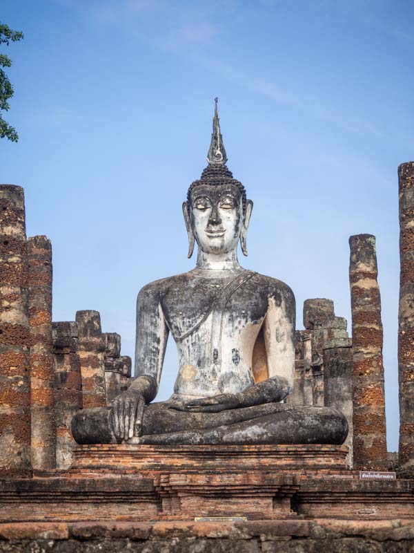 Detalle de una de las ruinas de Sukhothai