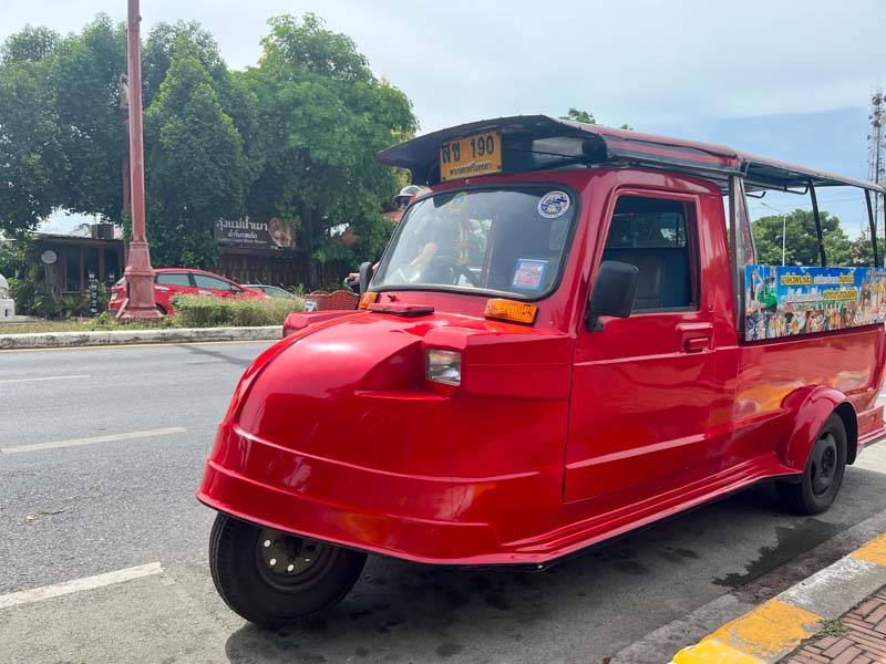 Los tuk tuks de Ayutthaya