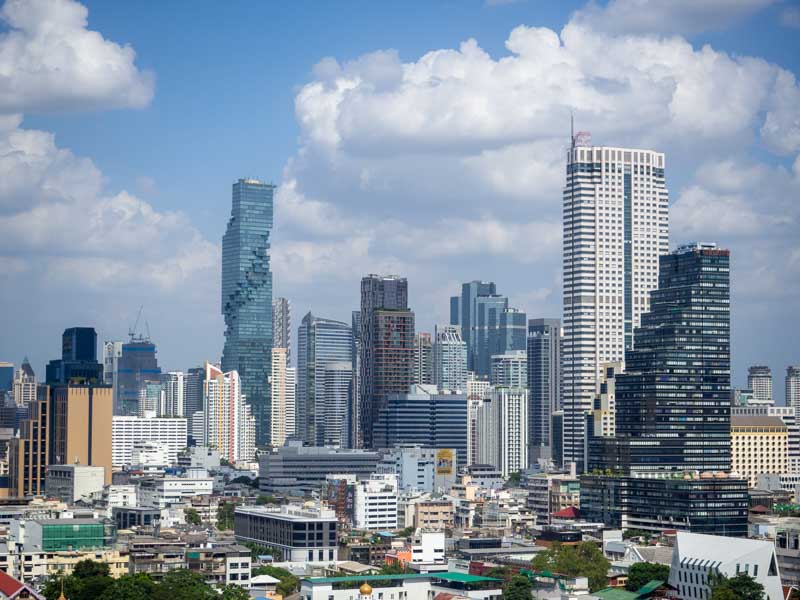 Vistas desde la terraza del Iconsiam