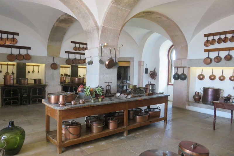 Interior del Palacio da Pena: cocina