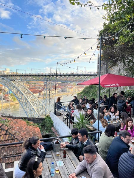 Comer con vistas en Oporto