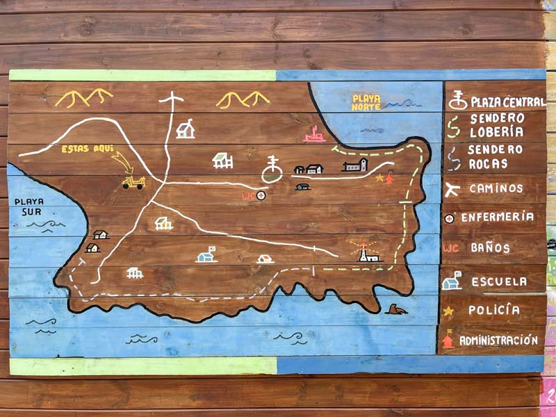 Mapa de Cabo Polonio: turismo