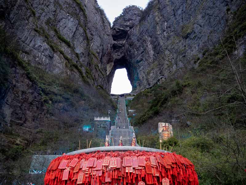 Dormir cerca de la Montaña Tianmen