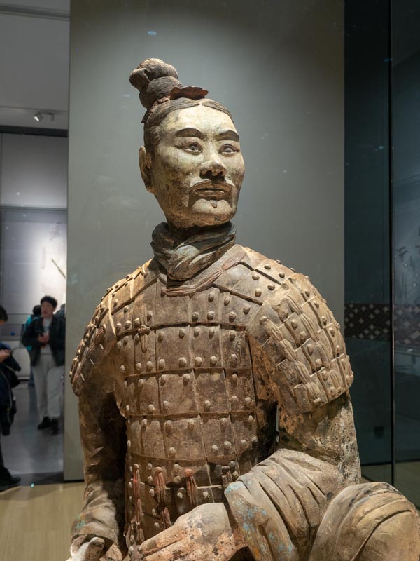 Guerrero de Terracota estaban pintados