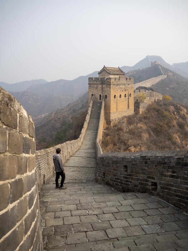 Muralla China sin gente: Jinshanling