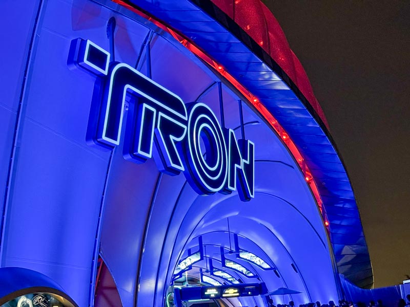 Atracción de Tron en Shanghai Disney