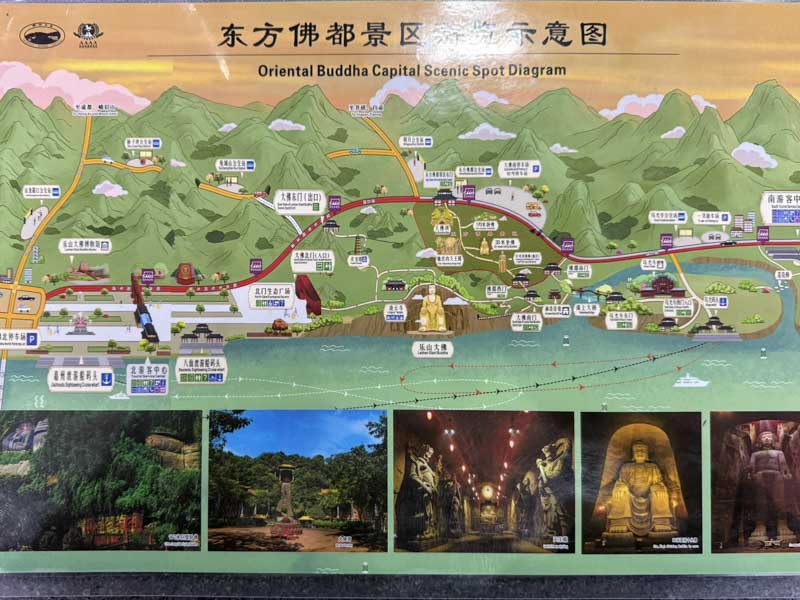 Mapa Gran Buda Leshan