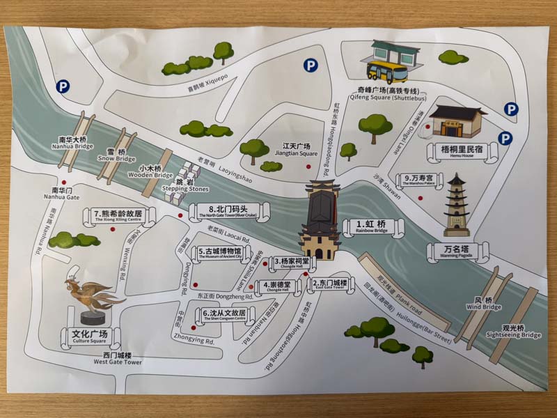 Mapa Fenghuang