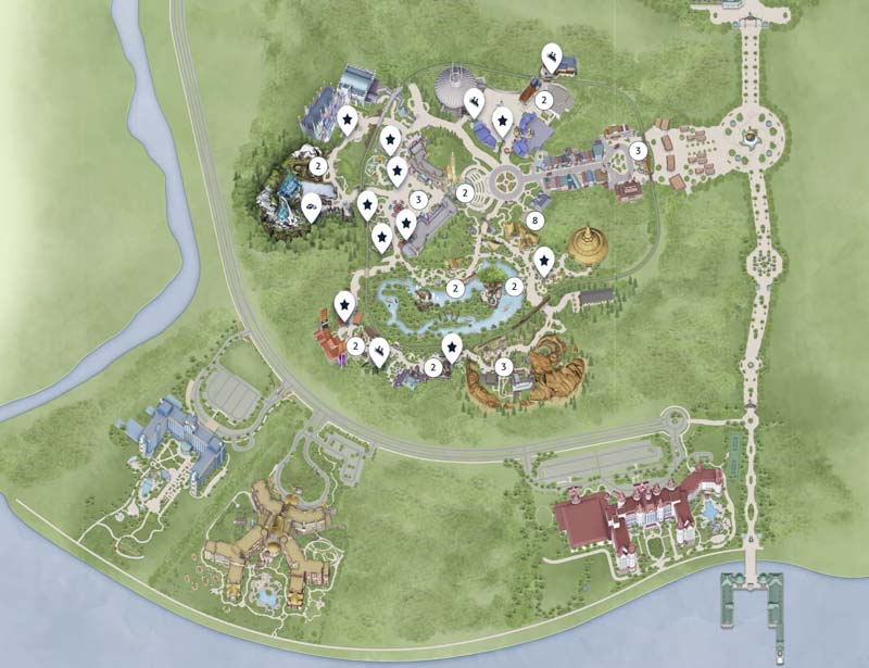 Mapa de Hong Kong Disneyland
