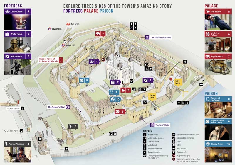Mapa Torre de Londres