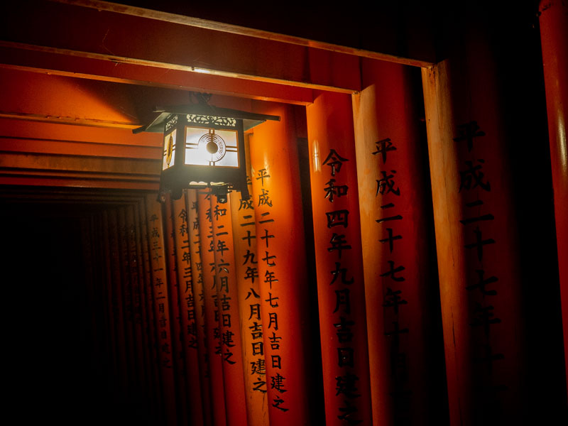 Fushimi Inari-taisha de noche