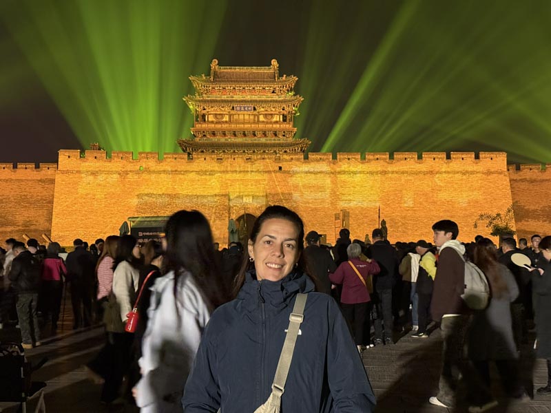 Espectáculo nocturno en la Muralla de Pingyao