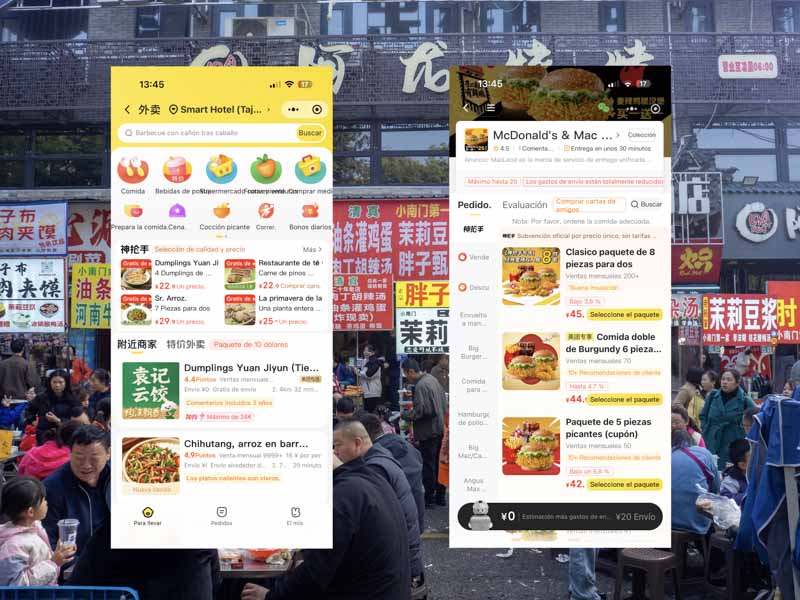 Miniapp de Meituan en WeChat