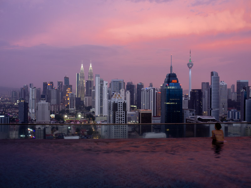 piscina infinity de Kuala Lumpur hoteles