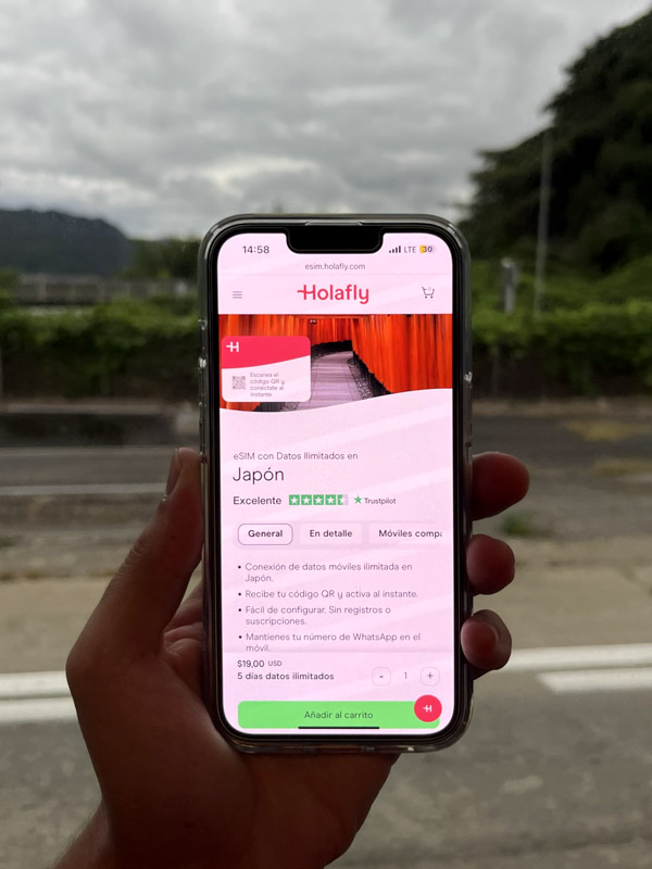 eSIM Holafly Japón descuento blog de viajes